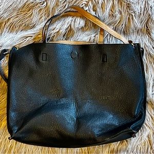 Free People vegan leather reversible tote bag